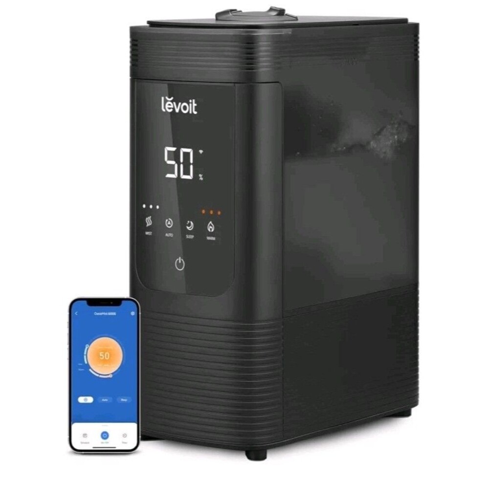 LEVOIT 6L Smart Warm and Cool Mist Humidifiers for Home Bedroom, 60H Runtime and
